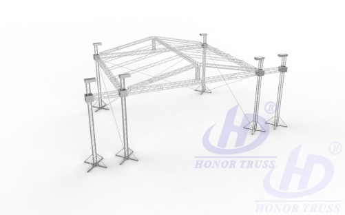 PYRAMID STAGE ROOF TRUSS 12x9x7m