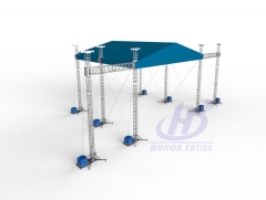 pyramid roof truss system-8 legs 16x12x10m