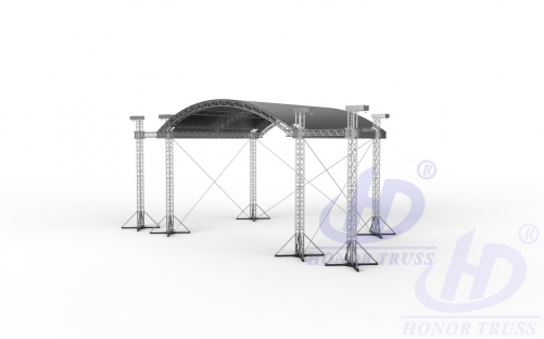 ARC TRUSS STAGE ROOF 8x6x5m