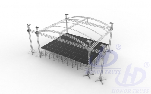 ARC TRUSS STAGE ROOF 10x10x9m