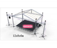 PYRAMID STAGE ROOF TRUSS 12x8x6m