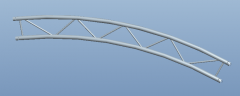 290mm Curved single spigot truss is suitable for roofs