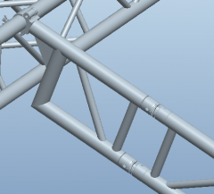 290mm single-row spigot truss joint is suitable for roofs